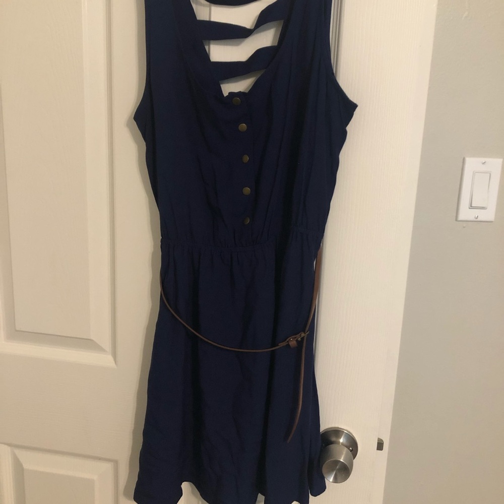 Navy blue dress